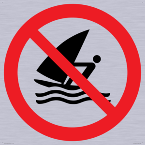 Prohibition: No windsurfing